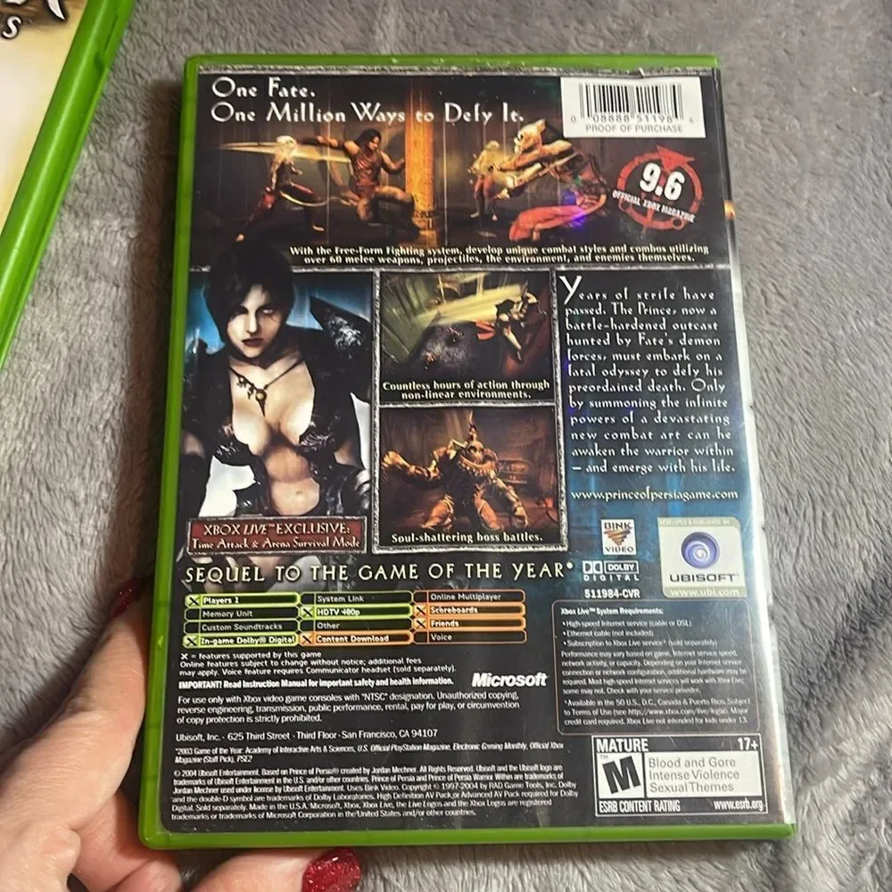 Xbox prince of Persia game bundle